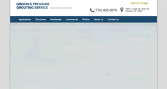 Desktop Screenshot of gibsonsgrouting.com